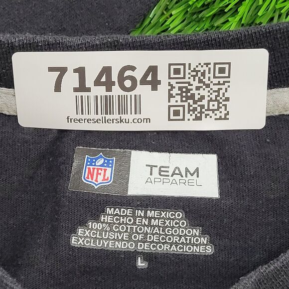 Pittsburgh-Steelers Shirt Large 23x26 Spellout Black Yellow - Picture 8 of 12